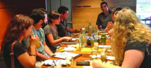 A representative of WhistlePig Straight Rye Whiskey talks rye at Hotel Vermont. (Photo courtesy of Vermont Farm Tours)