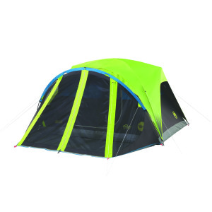 The Coleman Carlsbad Fast Pitch Dome Tent can be set up in about 15 minutes and features Dark Room technology which blocks more than 97 percent of sunlight so campers don't have to wake up at dawn just because the sun is up. It has a screened in front room and uses several technologies to keep the interior dry, no matter the weather. (Courtesy photo.)