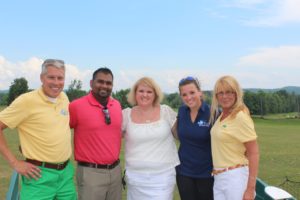 (LEFT TO RIGHT) Tim Fortune and Mohamed Basha of TLC, Sarah Lemnah of CPSF, Kelsey Warner of TLC and Holly Keough of Jarrett Law Office. (Courtesy photo)