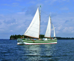 The Lois McClure sets sail. Next year, the schooner will embark on a tour commemorating the bicentennial of the start of construction on the Erie Canal.(Contributed photo)