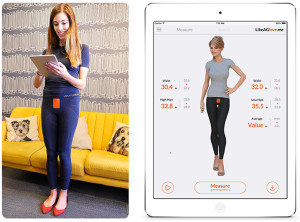 Fashion meets high tech function. Find jeans that fit with smart leggings outfitted with sensors that send your measurements to an app via Bluetooth. www.likeaglove.me.